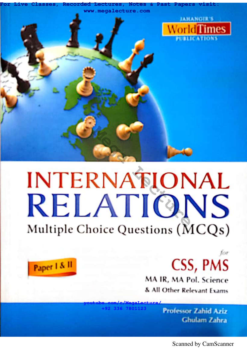 Page 1 of IR MCQs By JWT