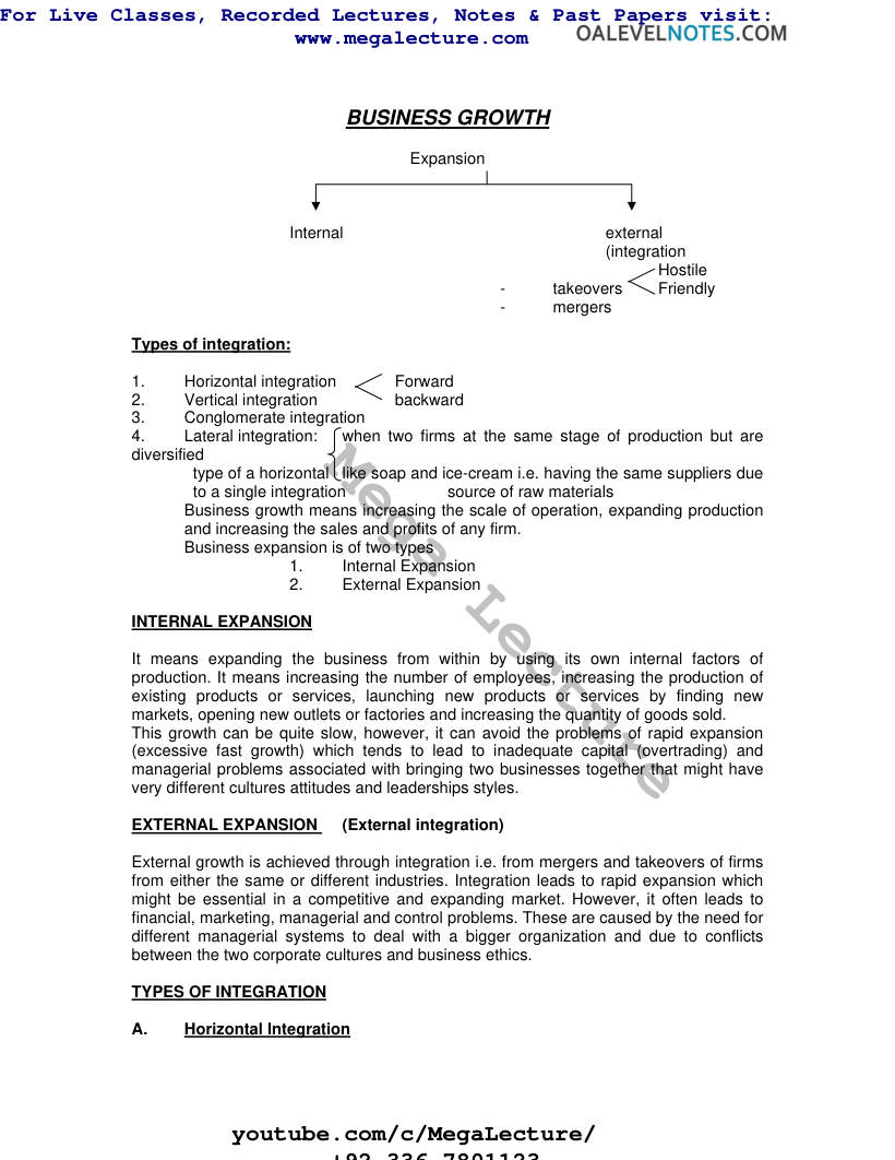 Page 1 of Business Growth