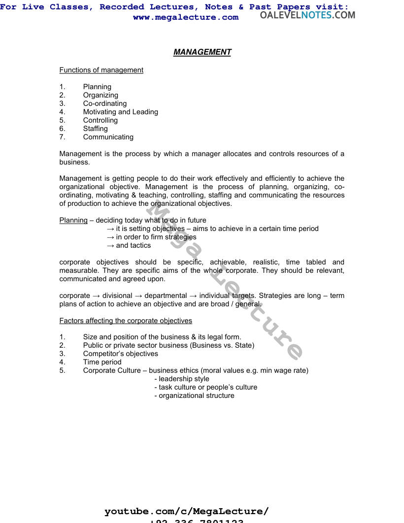 Page 1 of Management