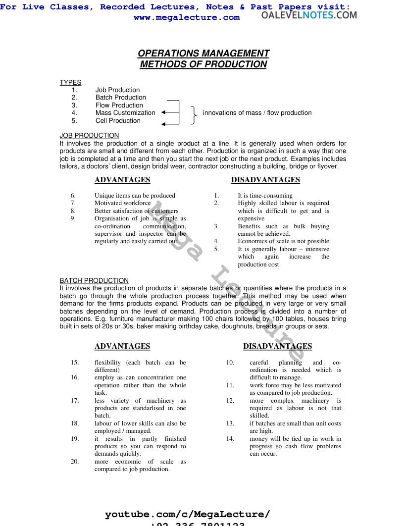 Page 1 of Operation Management 4