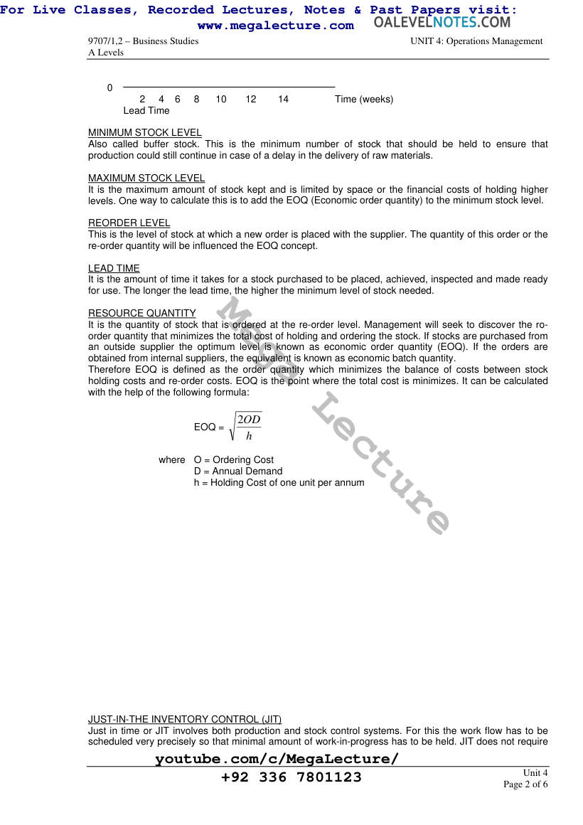 Page 2 of Operation Management 5