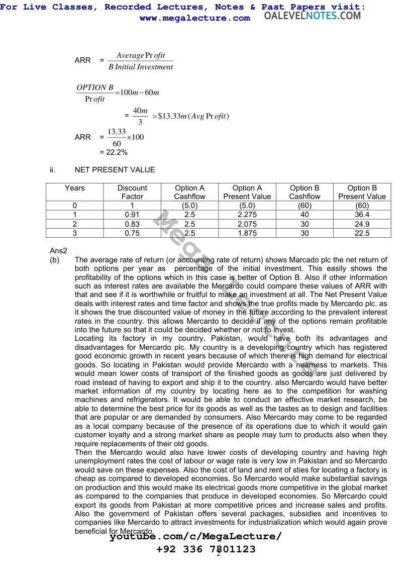 Page 2 of Solved Past Papers A2