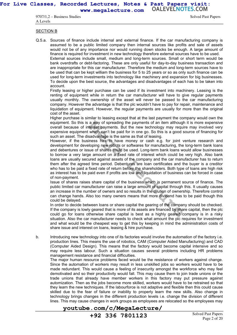 Page 2 of Solved Past Papers AS