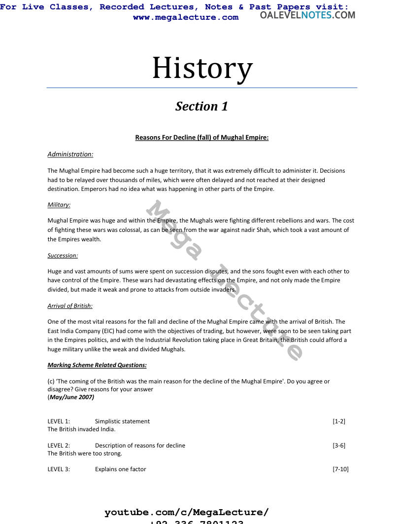 Page 1 of Section 1 Notes
