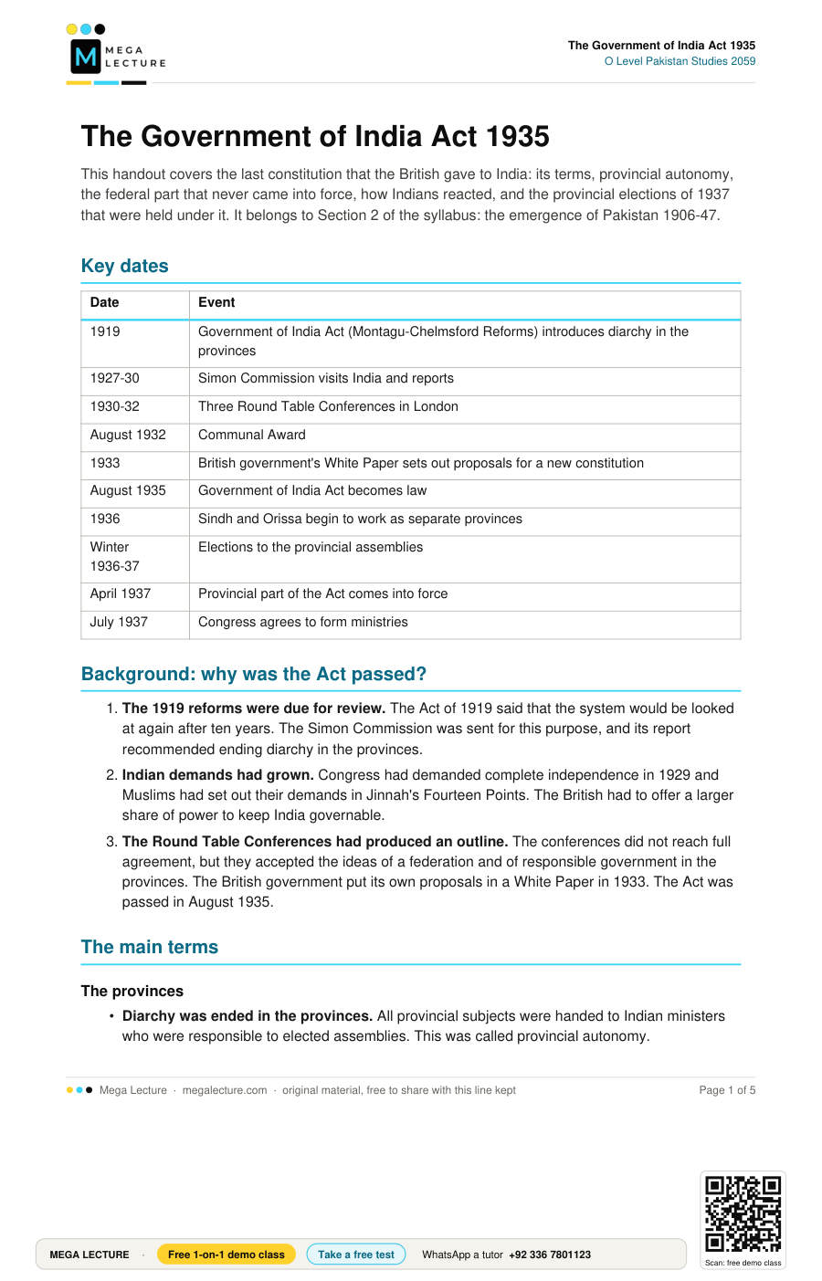 Page 1 of The Government of India Act 1935