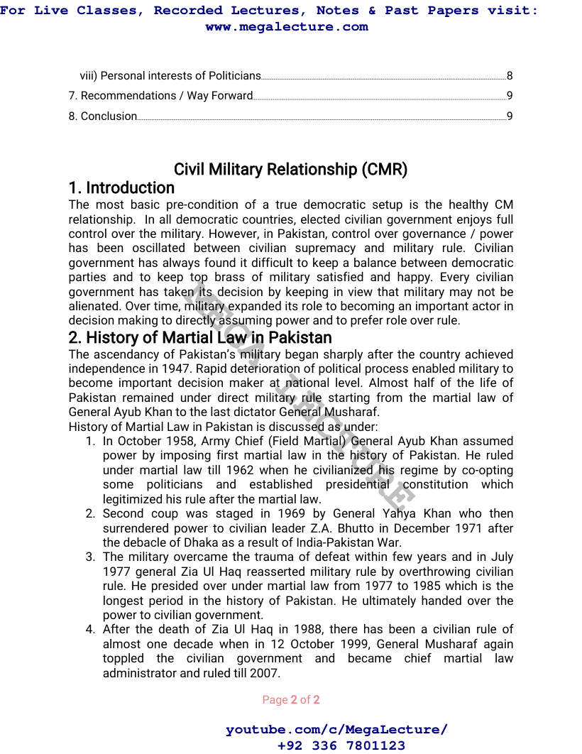 Page 2 of Pak Affairs Post Partitioncurrent Affairs