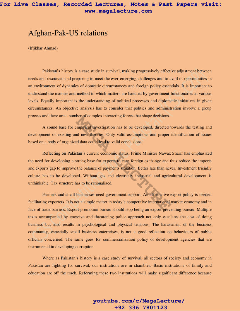 Page 1 of Pak Us Afg Relations