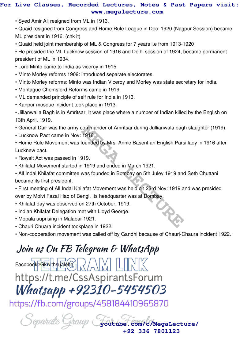Page 2 of Pakistan Affairs MCQs
