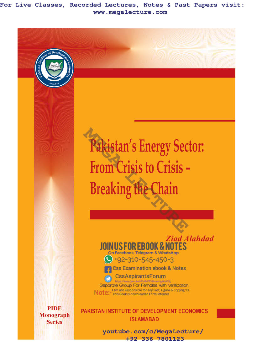 Page 1 of Pakistan Energy Sector From Crisis To Crisis Breaking The Chain