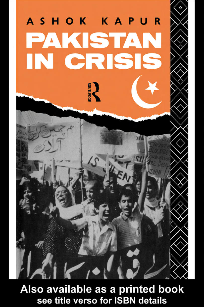 Page 1 of Pakistan In Crisis By Ashok Kapur