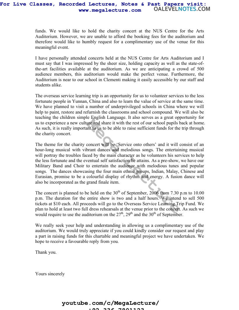 Page 2 of Sample Formal Letter 2