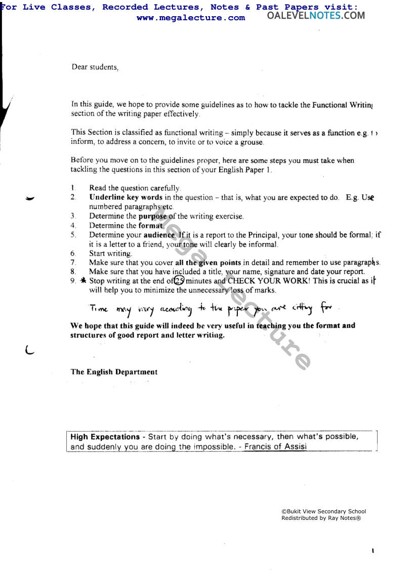 Page 2 of A Guide To Functional Writing