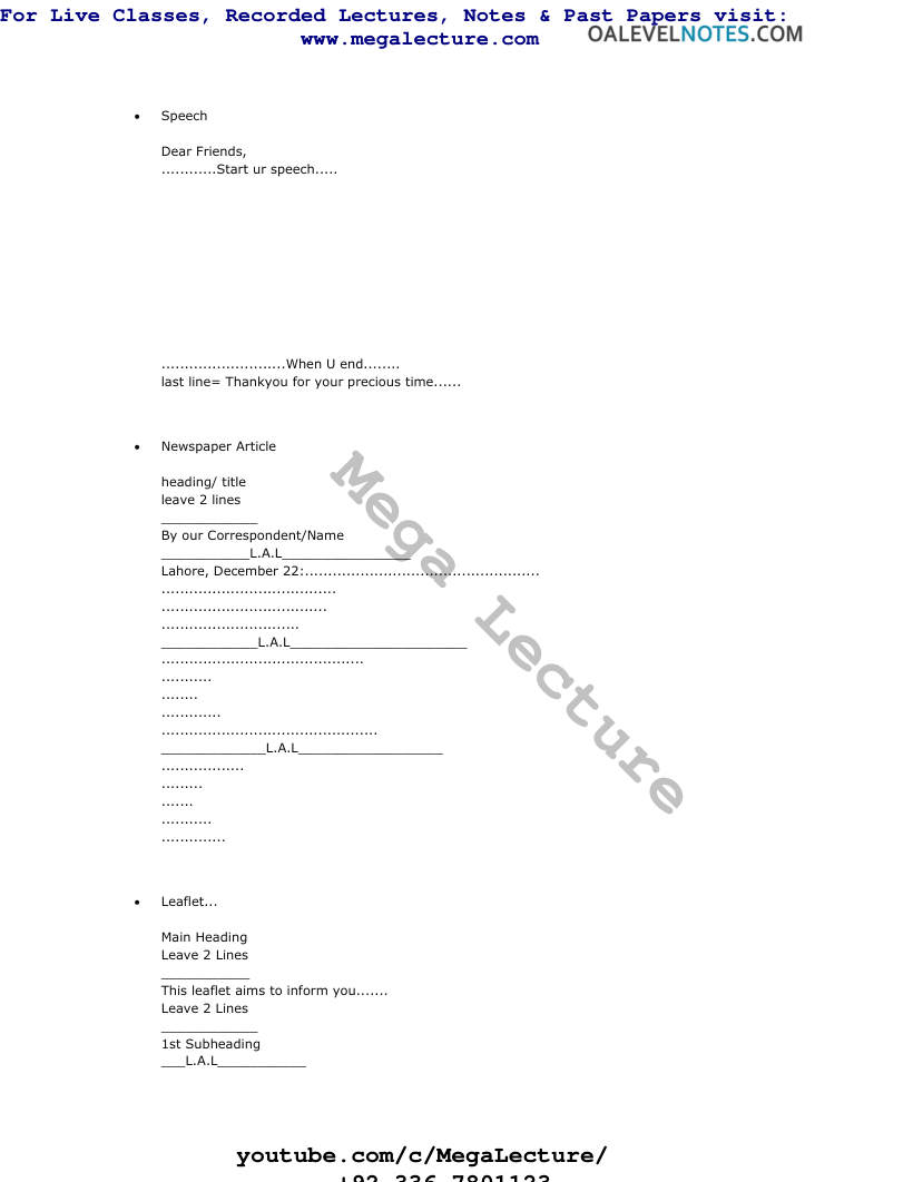 Page 1 of English Writing Layout 2
