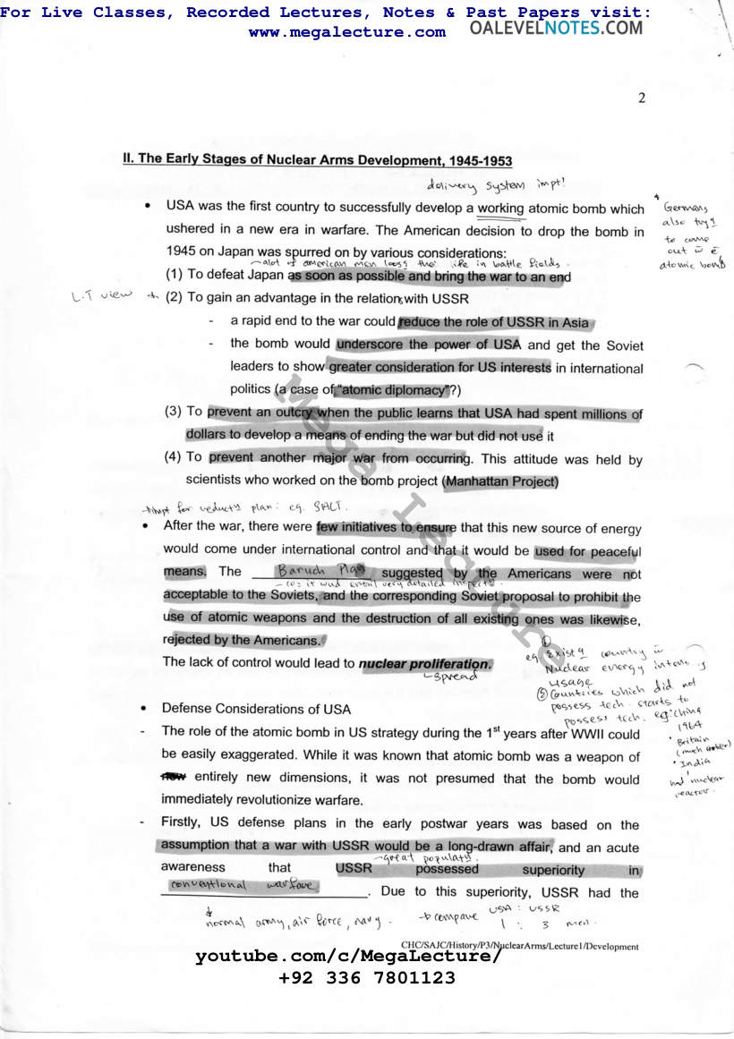 Page 2 of The Development of the Nuclear Arms Race (PDF)