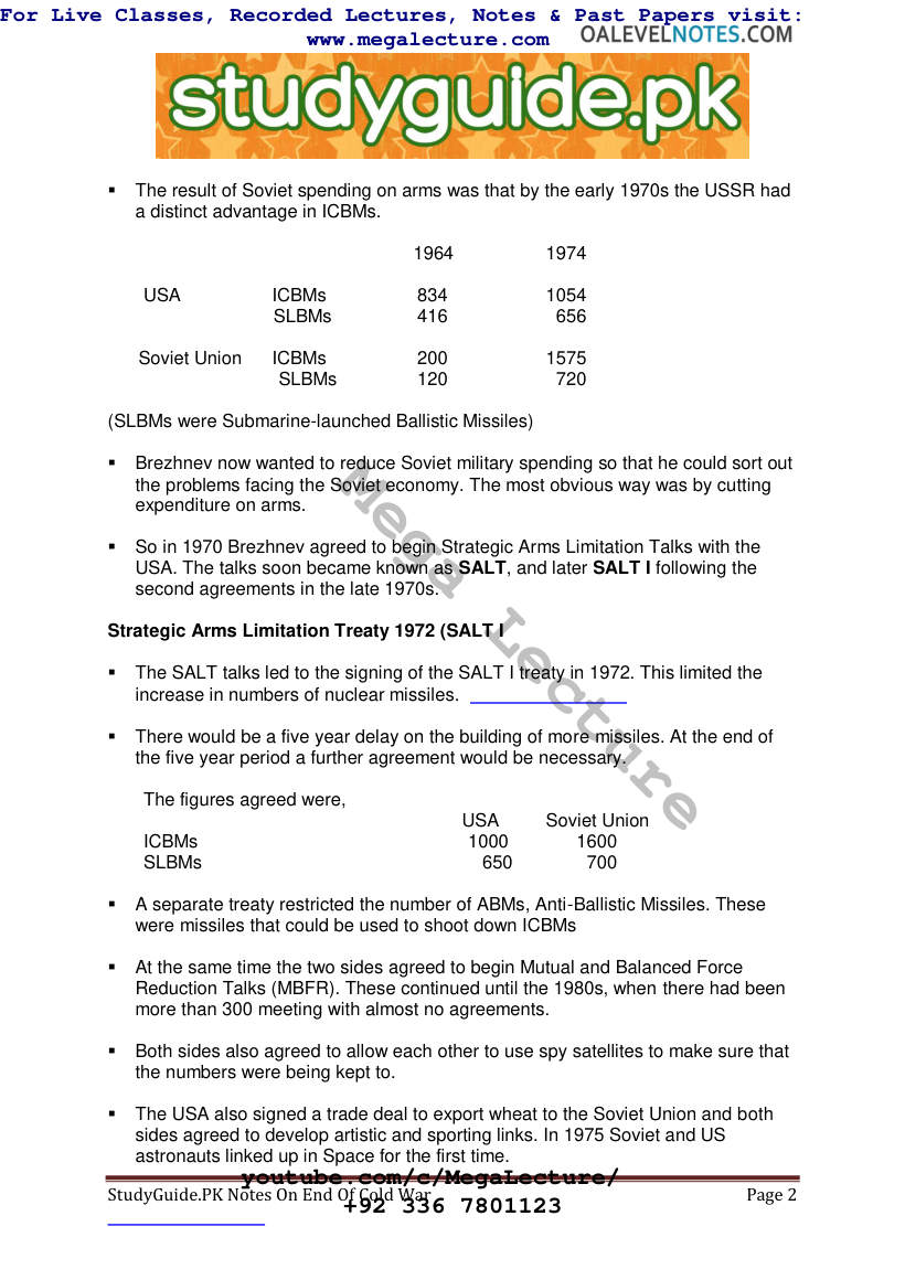 Page 2 of Cold War: The End — Notes (PDF)