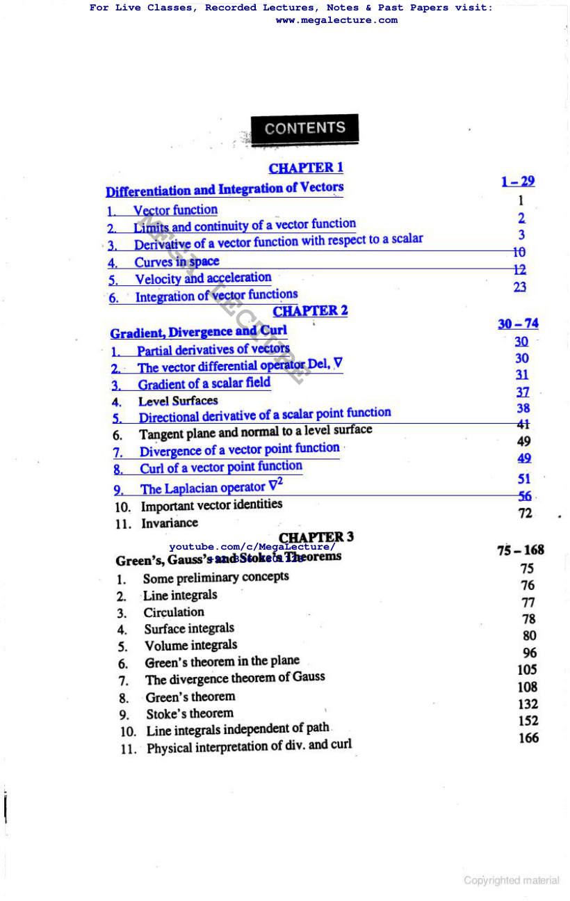 Page 1 of Vector Colculas