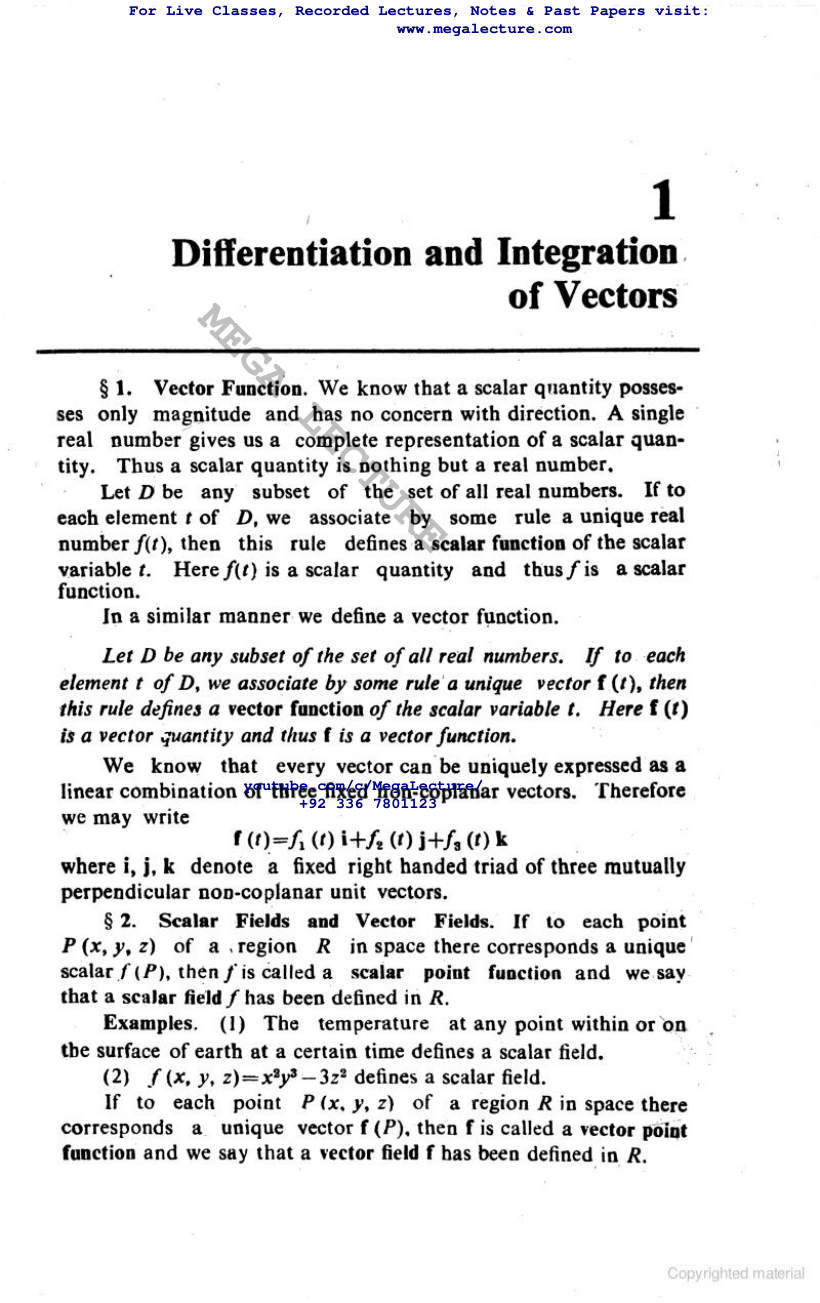 Page 2 of Vector Colculas
