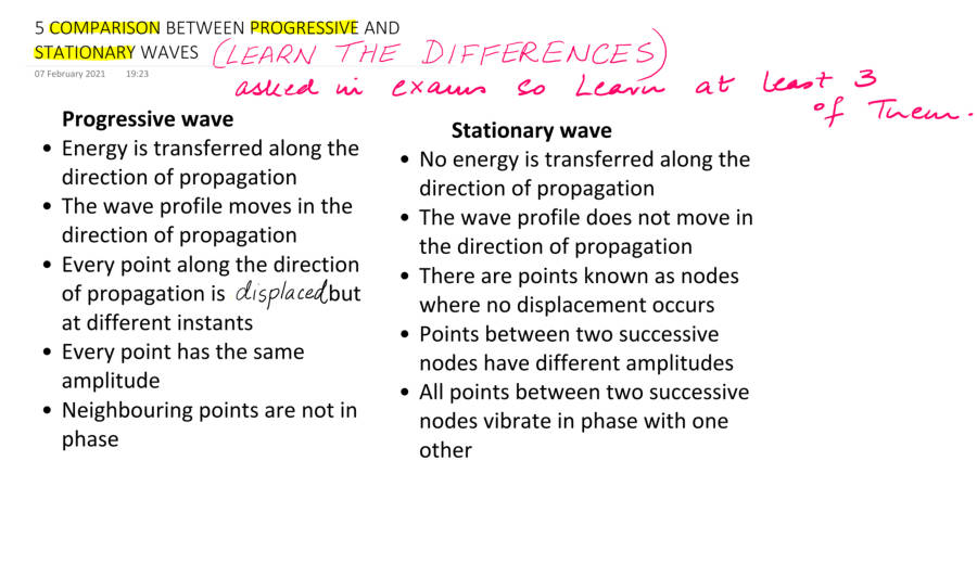 Page 1 of COMPARISON BETWEEN PROGRESSIV