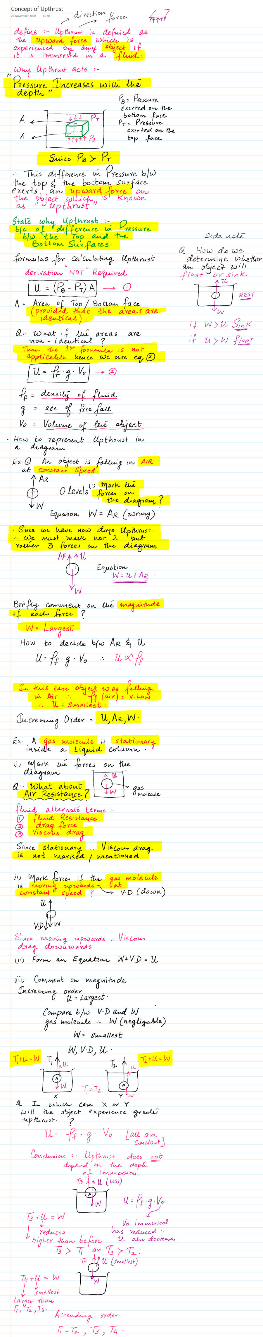 Page 1 of Concept Of Upthrust
