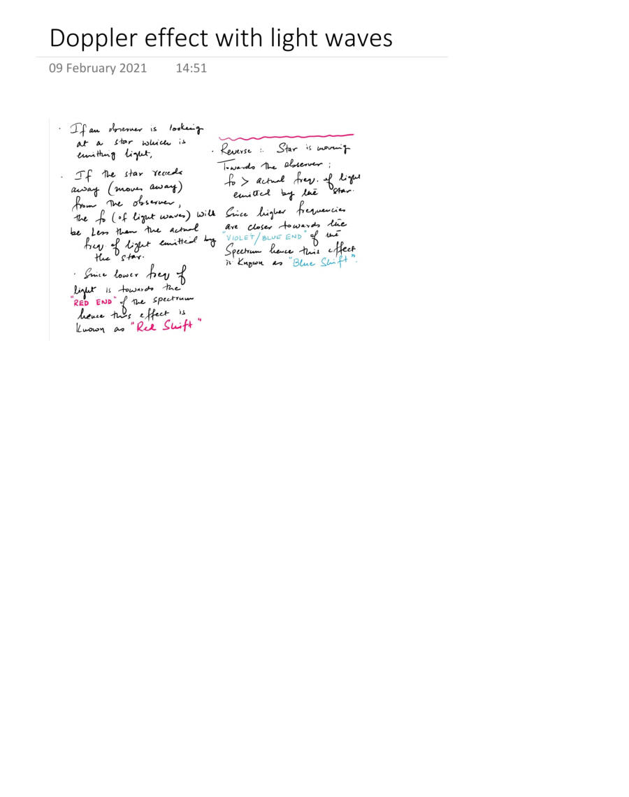 Page 1 of Doppler Effect With Light Waves