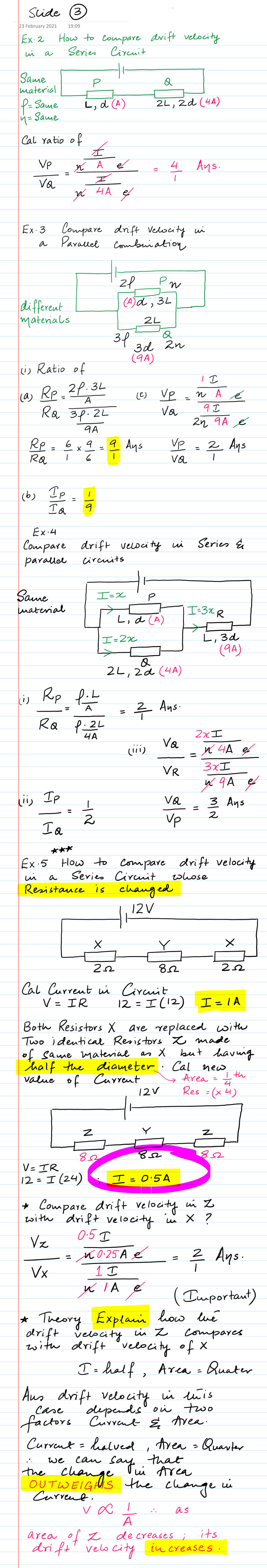 Page 1 of Drift Velocity In Series Circuit