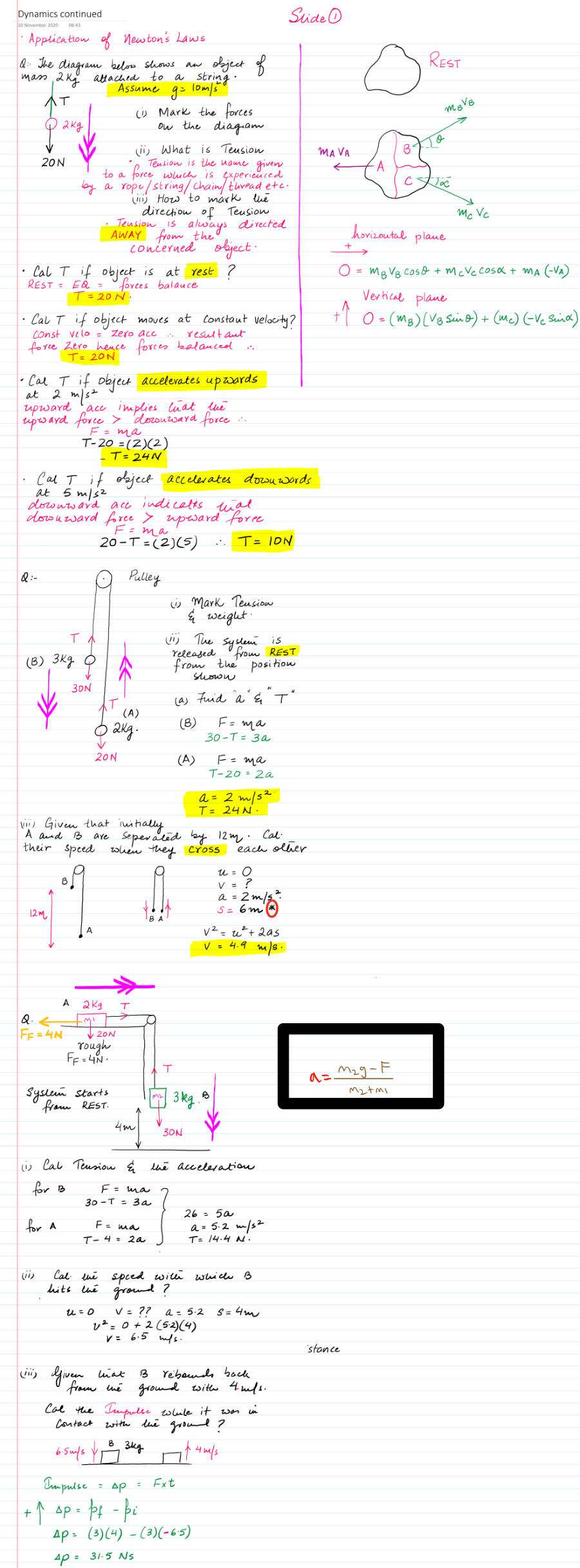 Page 1 of Dynamics And Tension