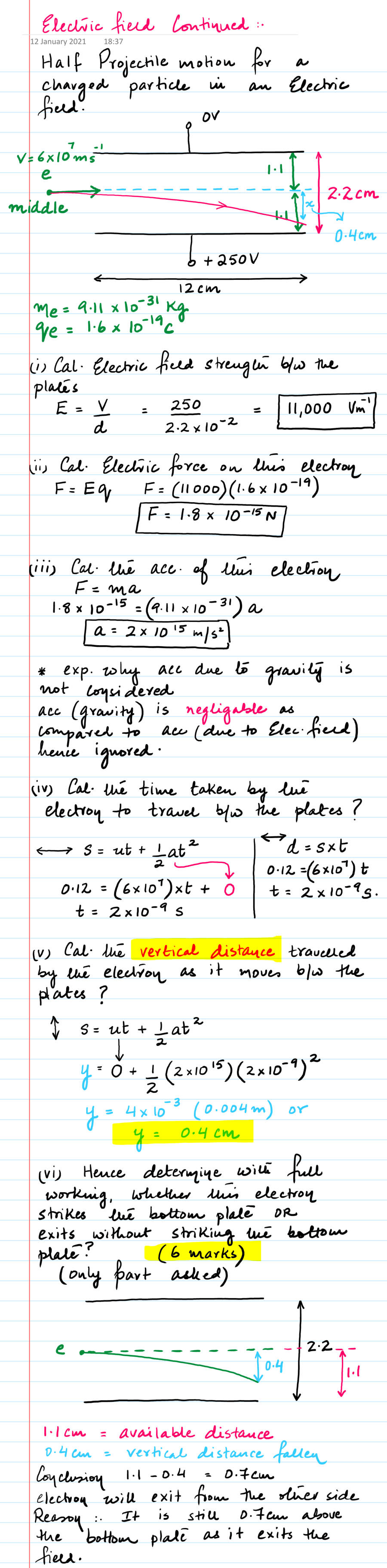 Page 1 of Electric Field Continued