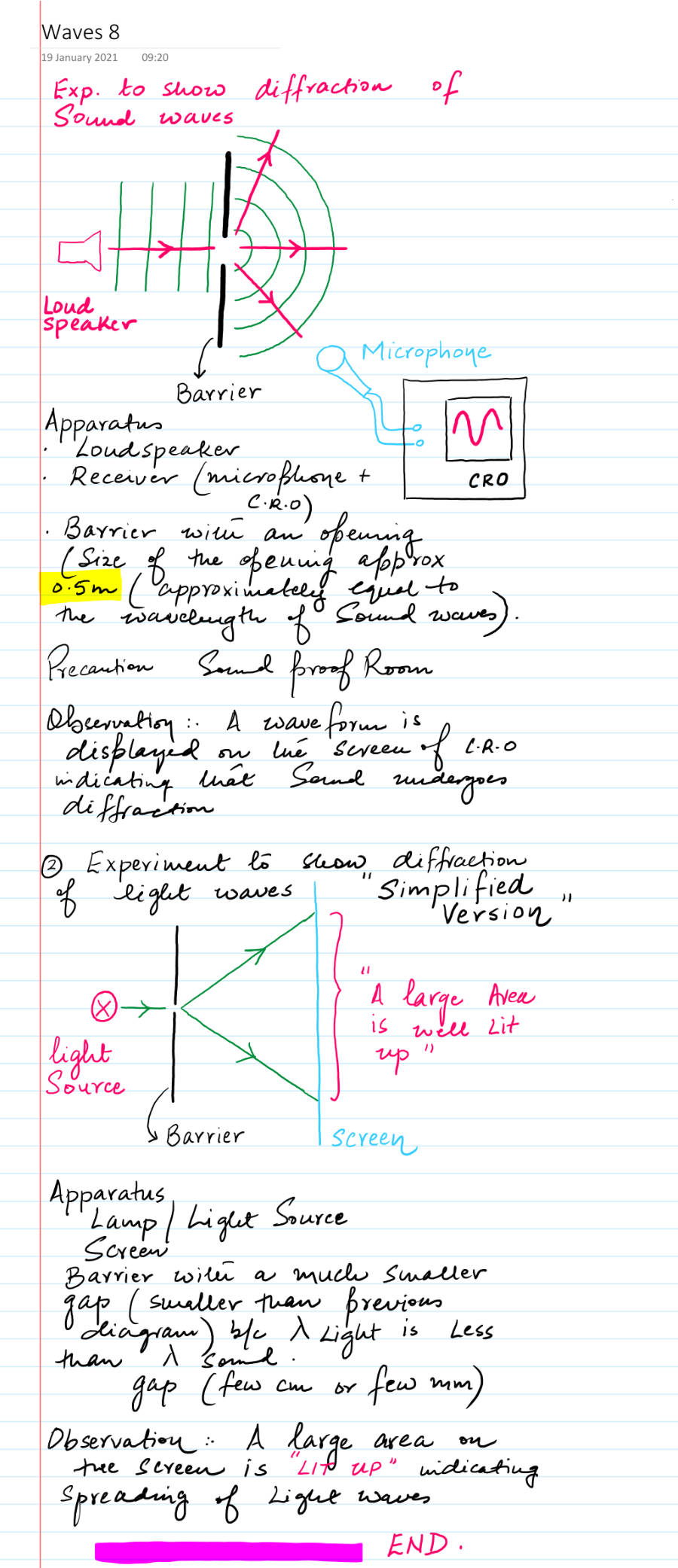Page 1 of Experiment For Diffraction