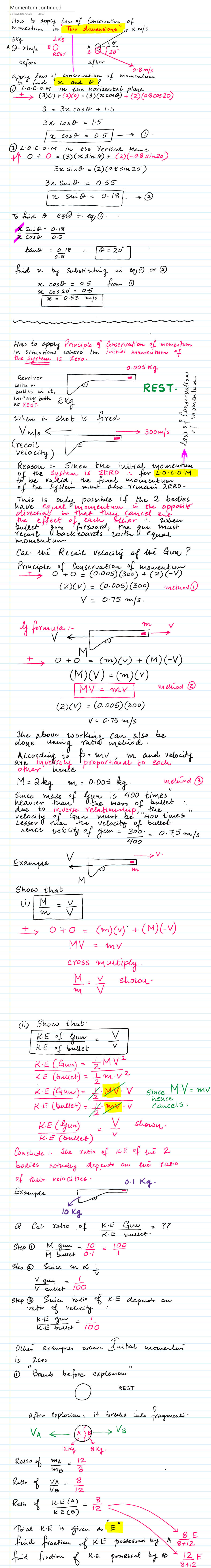 Page 1 of Momentum Continued