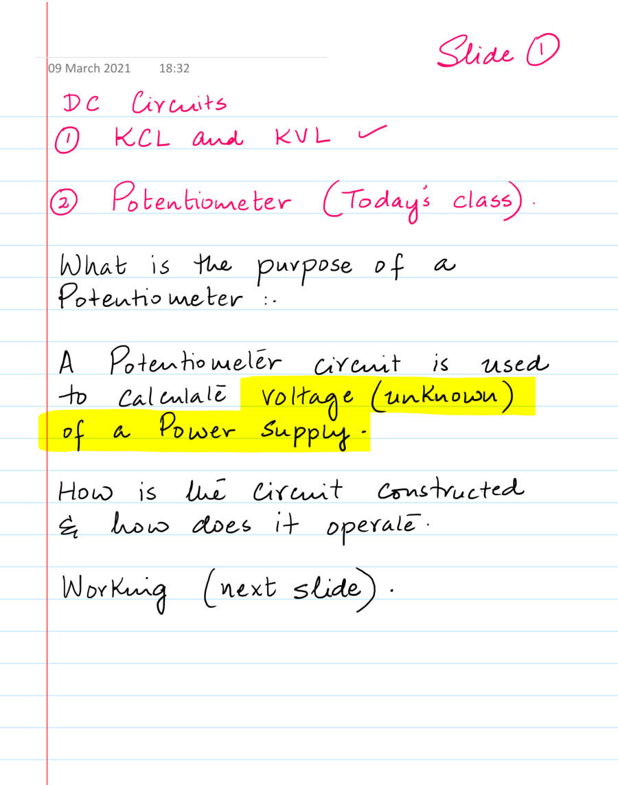 Page 1 of Potentiometer