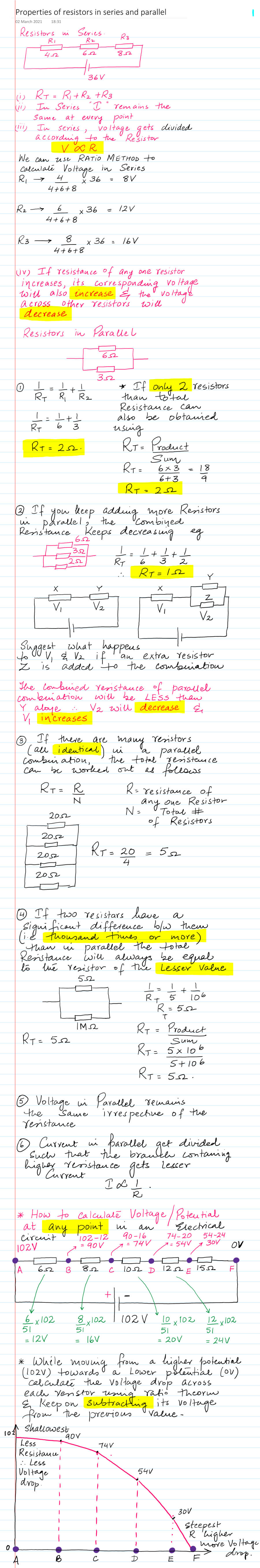 Page 1 of Properties Of Resistors In Series 2nd March