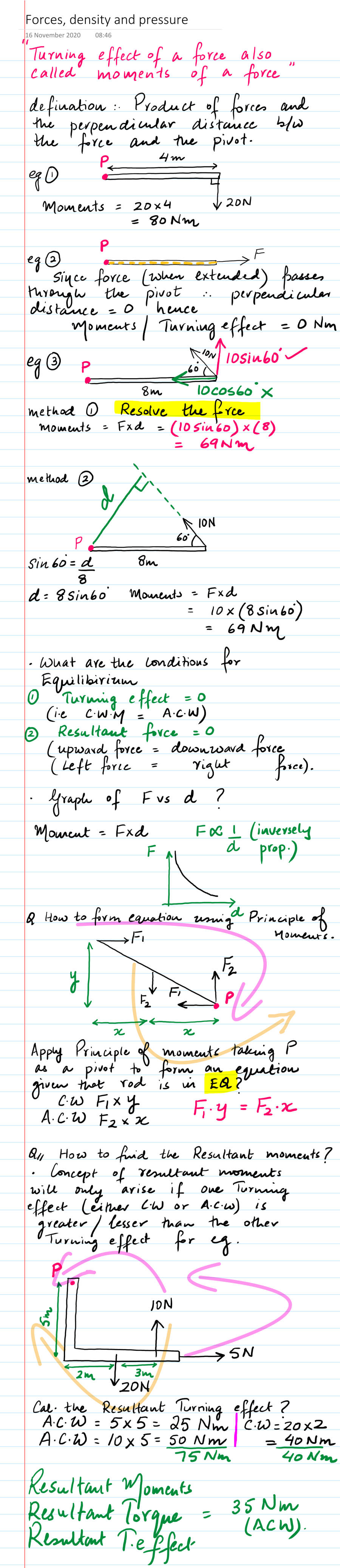 Page 1 of Turning Effect Of Force