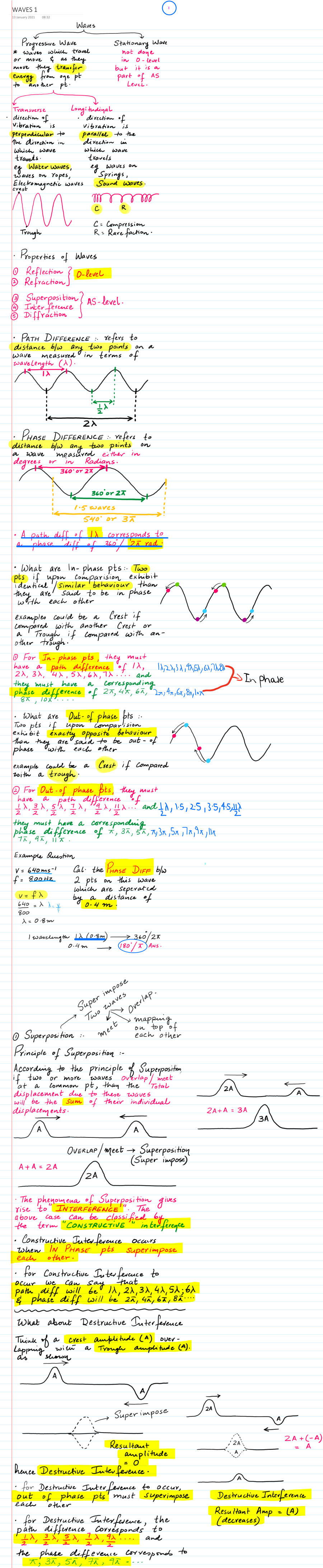 Page 1 of WAVES 1