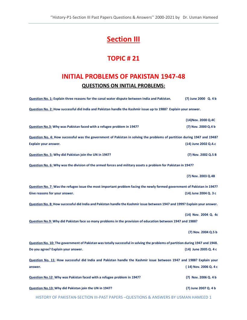 Page 1 of Section Three