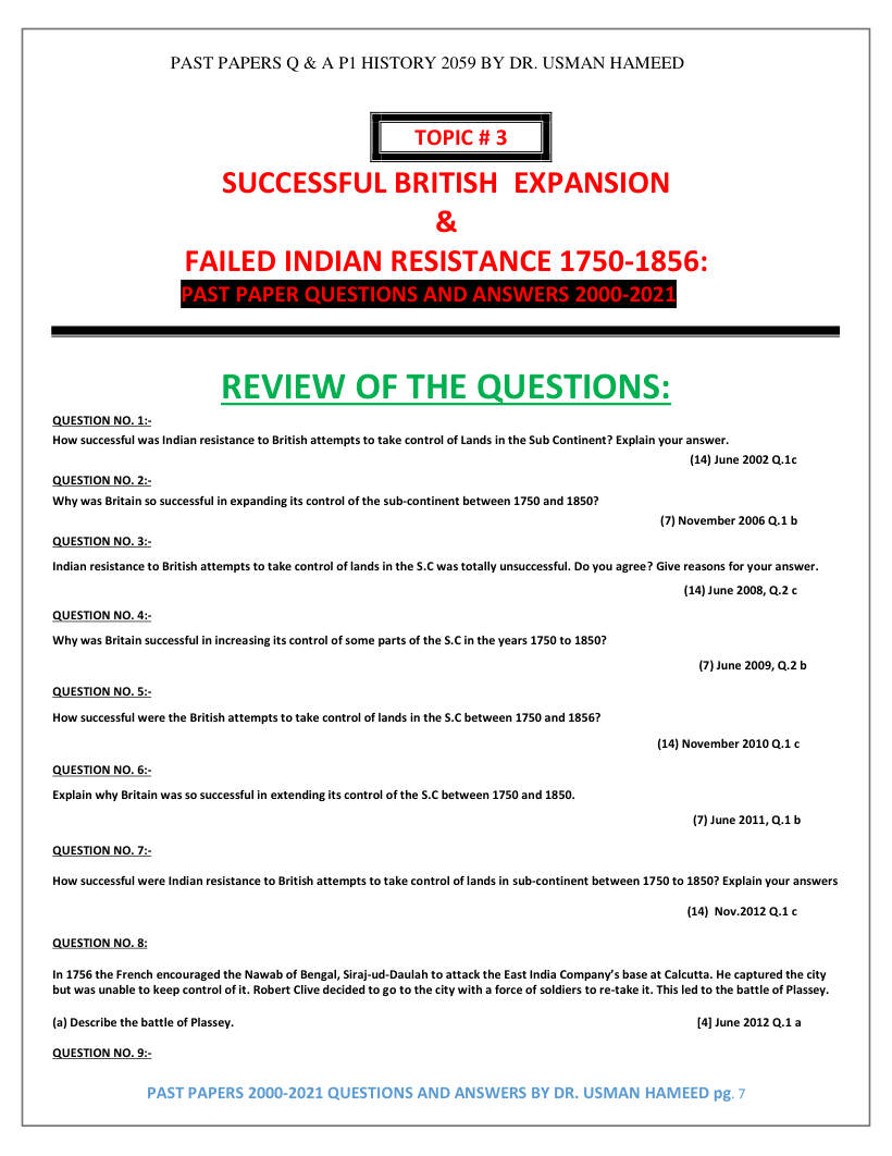 Page 1 of East India Company Expansion
