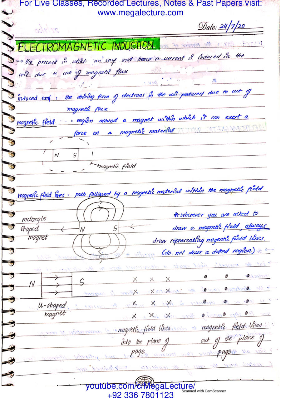 Page 1 of Electromagnetic Induction