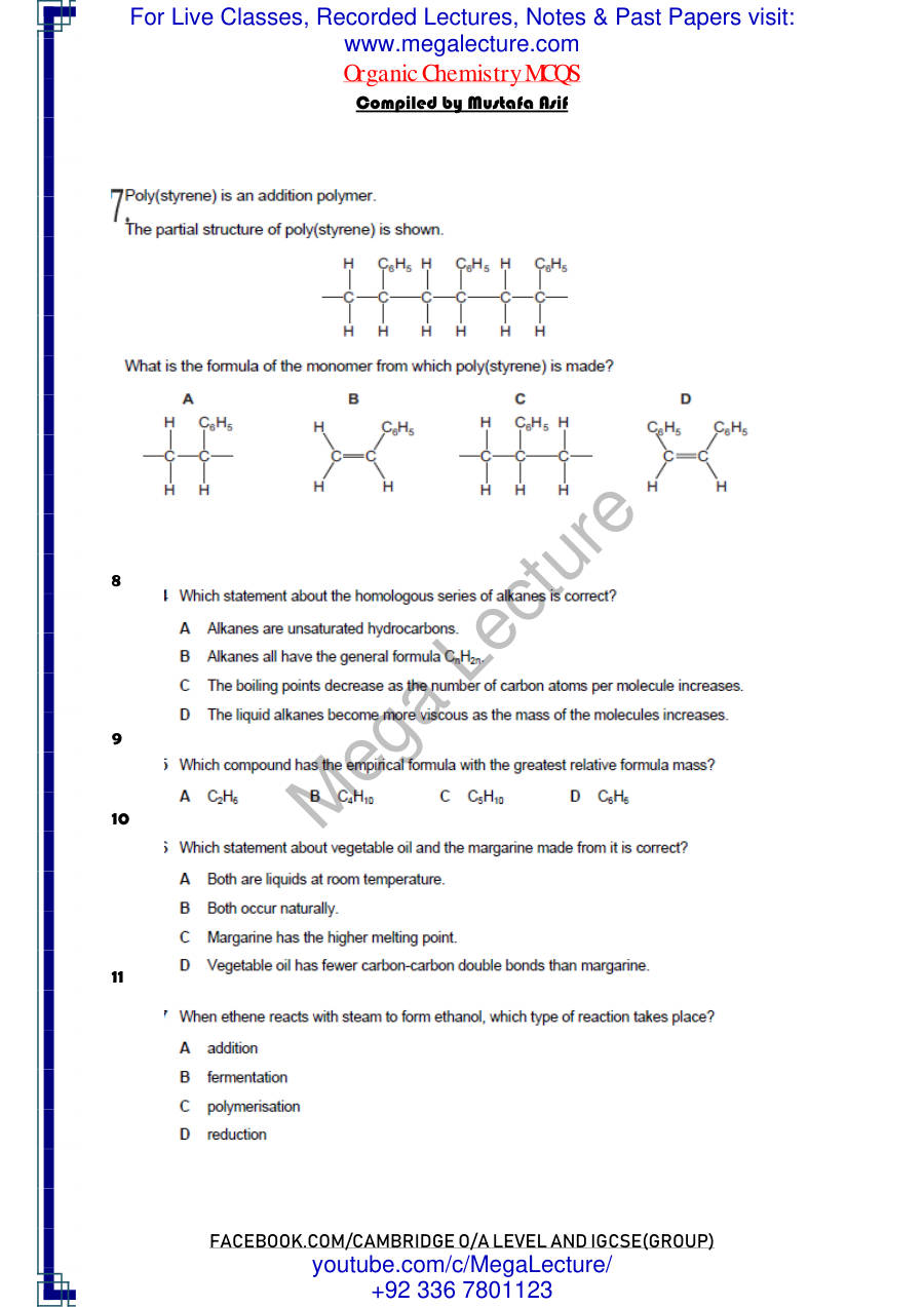 Page 2 of Organic — MCQs