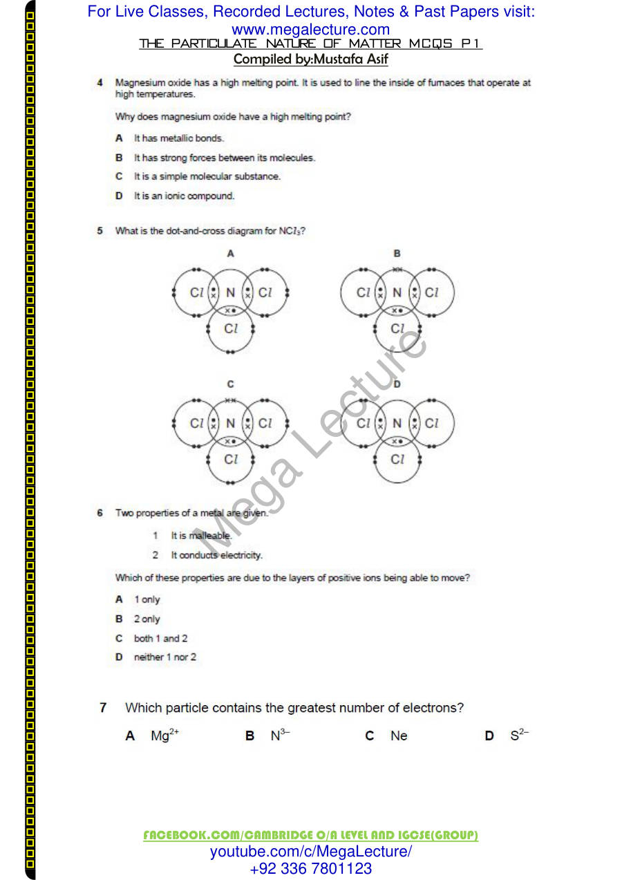 Page 2 of Particulate Nature Of Matter — MCQs
