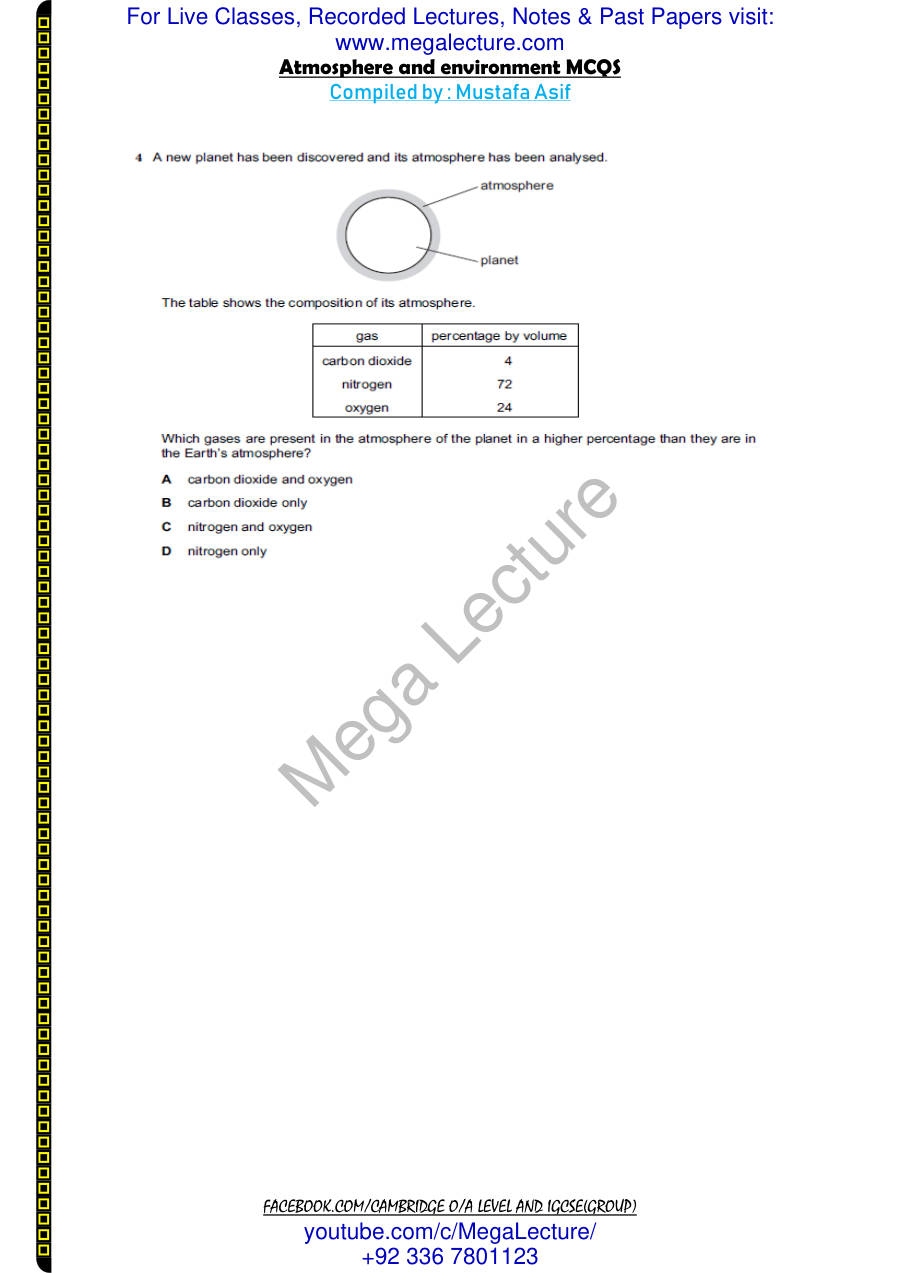 Page 2 of Atmosphere And Environment — MCQs