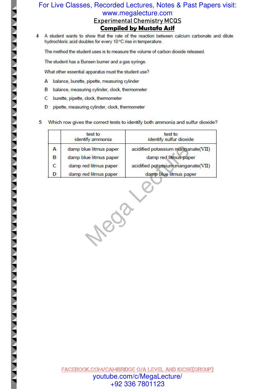 Page 2 of Experimental Chem — MCQs