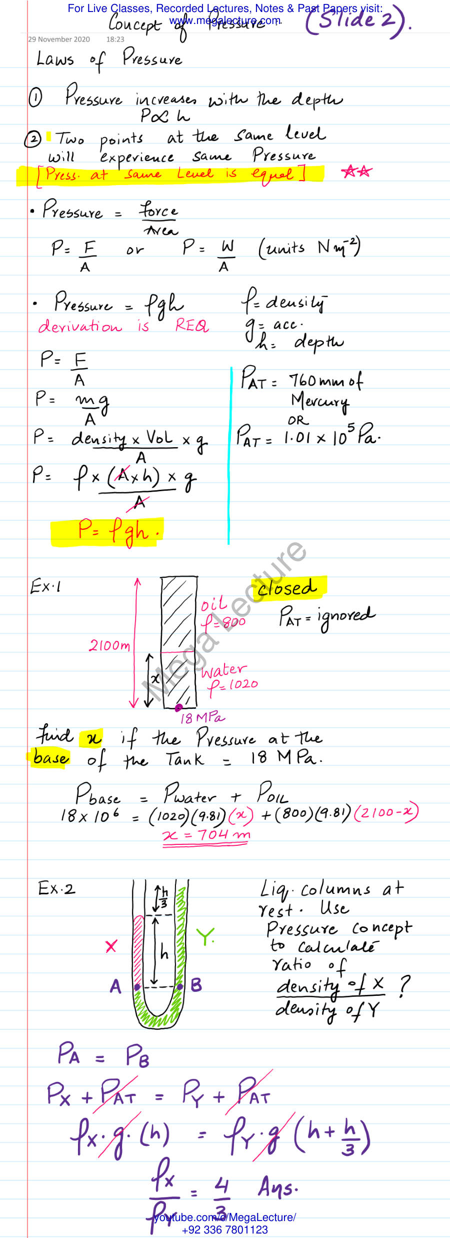 Page 1 of Concept Of PRESSURE Slide 2
