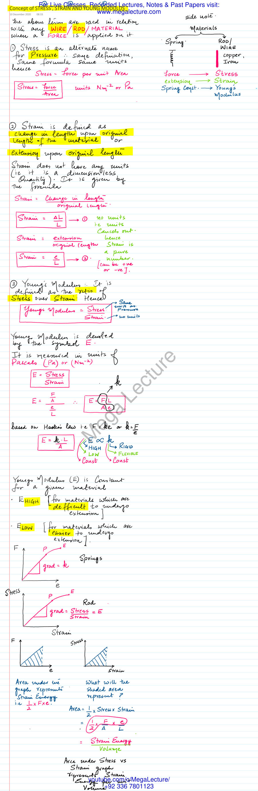 Page 1 of Concept Of STRESS STRAIN AND YM