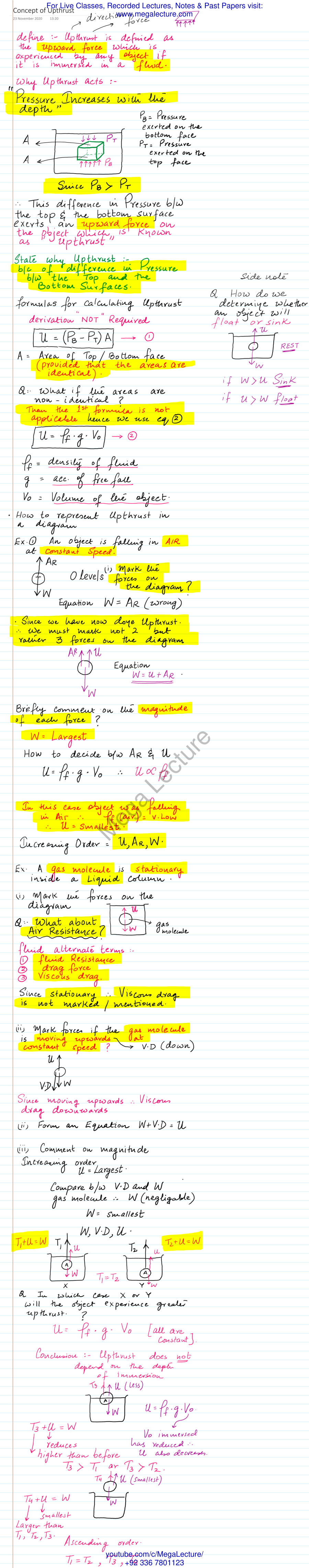 Page 1 of Concept Of Upthrust