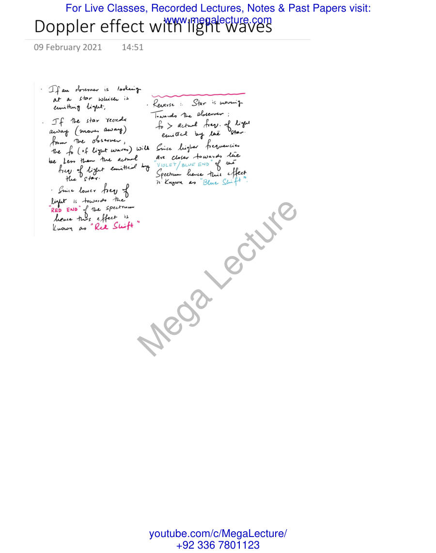 Page 1 of Doppler Effect With Light Waves
