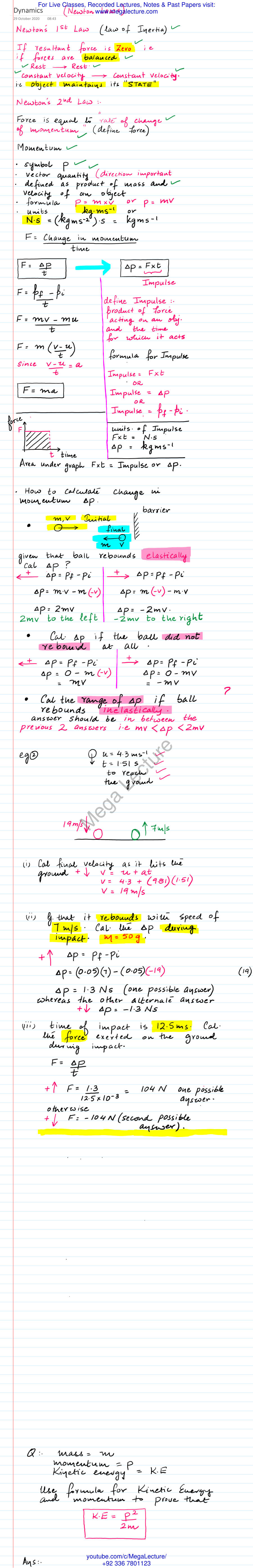 Page 1 of Dynamics 2