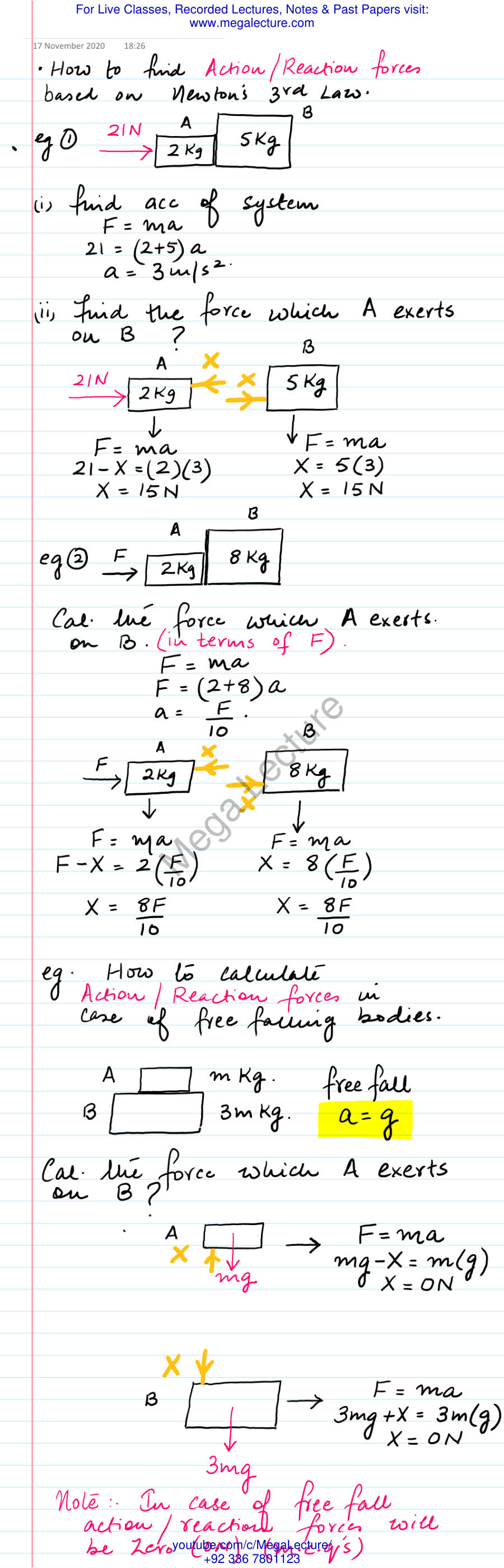 Page 1 of Dynamics Action Reaction