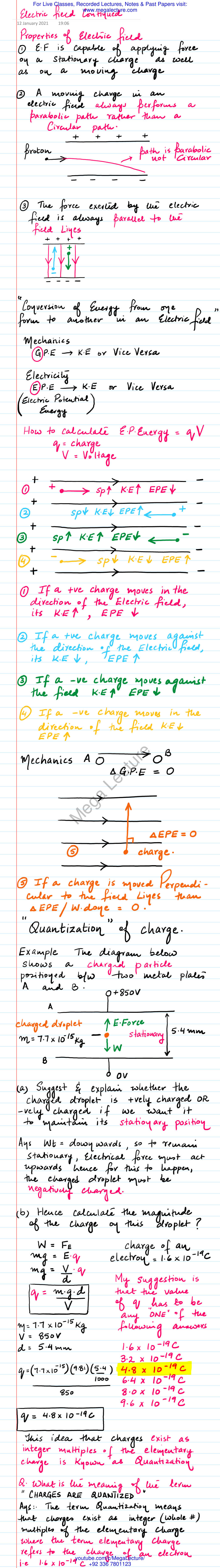 Page 1 of Electric Field Continued 2