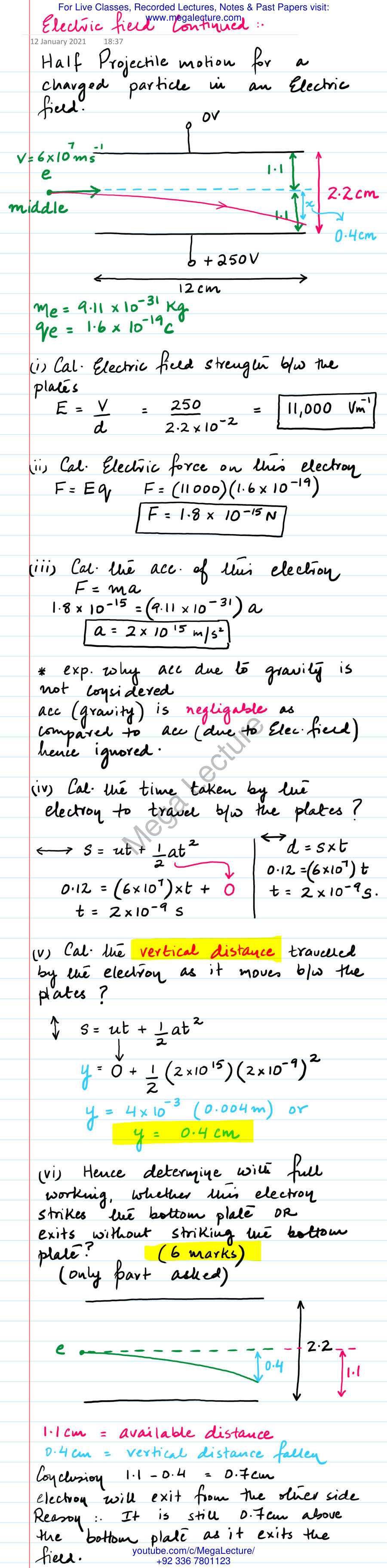 Page 1 of Electric Field Continued