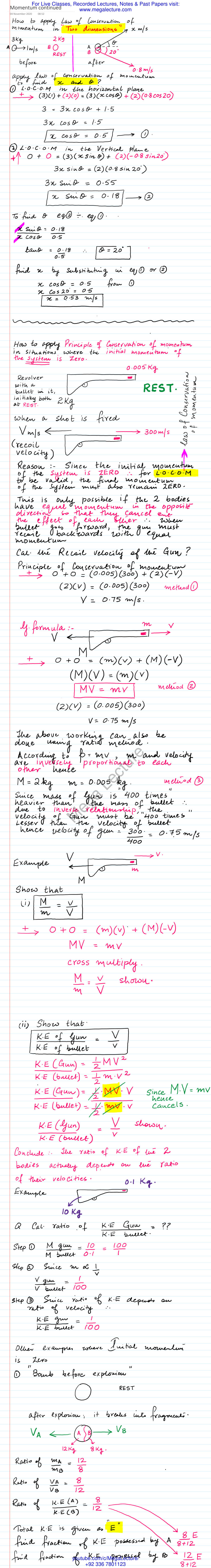 Page 1 of Momentum Continued