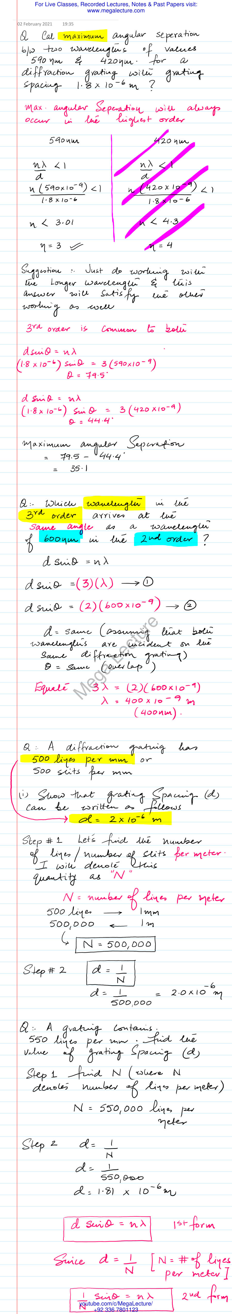 Page 1 of Calculating Angular Separation